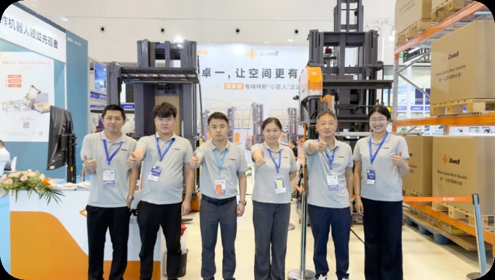 Le soluzioni per corsie strette Zowell fanno un debutto straordinario alla Fiera delle attrezzature logistiche di Qingdao